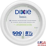 Compostable Paper Plates Disposable 8.5 Inch Soak Proof Cut Resistant 500 Count. Fixed Price $54.97.