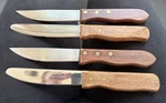 2 Gaucho By Adcraft Deluxe Steak Knives Set 4 Brown Wood Stainless Unbranded. Fixed Price $20.00.