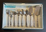2008 Hampton Silversmiths Lexington 10 Piece Serving Set Flatware. Fixed Price $38.00.