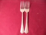 Set Of 2 Salad Forks Reed & Barton Ashland Matte 18/10 Stainless 7 1/8". Fixed Price $59.29.