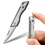 Keyunity KK06 Mini Edc Pocket Knife, Small Titanium Folding With Built-.... Fixed Price $22.51.