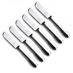 Set Of 6 Butter Knife Silver Cheese Spreaders 18/10 Stainless Steel For.... Fixed Price $70.06.