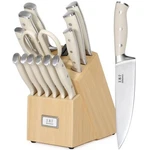 Wangmazi Premium Knife Set,high Carbon Stainless Steel Forged,sharp 15, Ivory. Fixed Price $129.49.