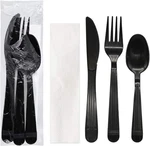 Party Entials Indivily Wrapped Heavy Duty Plastic Utensil Kits, 50. Fixed Price $22.80.