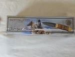 Chipaway Classics Damascus Hunting Knife CW-4764 Nib Olive Wood Leather Sheath. Fixed Price $26.95.