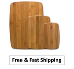 Farberware Classic 3-PIECE Bamboo Cutting Board Set. Fixed Price $8.29.