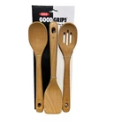 Oxo Good Grips 3 Piece Kitchen Wooden Utensil Set - Large Comfortable Handle. Fixed Price $15.99.