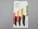 New Kyocera FK-3PC Bk 3PIECE Advanced Ceramic Revolution Series Knife Set, Black. Fixed Price $68.99.