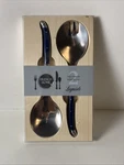 French Home 2 Piece Laguiole Faux Blue Salad Servers Serving Set. Fixed Price $22.19.