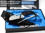 Myerchin B100P Gen 2 G10 Fixed Blade Marine Knife Serrated Marlin Spike New. Fixed Price $89.95.