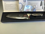 Dalstrong Shogun Series Santoku Knife 7 With Sheath VG-10 Damascus. Fixed Price $100.00.