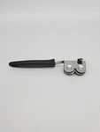 Vtg Knife Sharpener Pull Through Kitchen Mountable Black Plastic Handle Boj. Fixed Price $8.99.