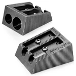 Ashton And Wright Metal Sharpener Pencil Double Hole, Antique Silver. Fixed Price $8.86.