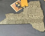 Sparq Home Slate Cheese Board, New York Silhouette, 13 X 11.25. Fixed Price $20.00.