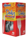 Diamond Visions 4142600115 White Durable Plastic Heavy Duty Fork (pack Of 12). Fixed Price $46.43.