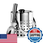 Mikasa Cheers Stainless Steel Ice Bucket And Scoop 5100605. Fixed Price $60.90.