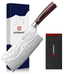 Keemake Meat Cleaver 7-INCH Razor Sharp High Carbon Steel Kitchen Knife.... Fixed Price $58.53.
