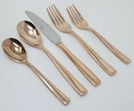 Mikasa Delano Rose Gold 5 Piece Flatware Set, 18/0 Stainless Steel. Fixed Price $29.95.
