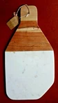 New American Atelier White Marbel Wood 17" X 9" Cutting & Serving Board #1810079. Fixed Price $23.36.