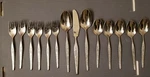 Retired Manor House Stainless MH012 Japan Lot Of 14 Salad Forks, Spoons, Knife. Fixed Price $34.99.