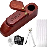 Rosewood Wooden Pipe Set Compact Flip Top Design With Accessories For Home. Fixed Price $23.99.