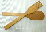 Pomerantz Wood Salad Server Set Fork & Spoon New With Tag Made In Thailand. Fixed Price $14.95.