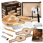 Abioto Sourdough Starter Kit 10 Round 11 Oval Banneton Proofing Basket And 34OZ. Fixed Price $89.64.