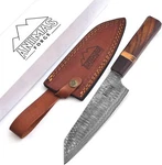 Damascus Chef Knife 7 Inch Blade Lightweight Oz Kitchen Utility Layer.... Fixed Price $77.25.