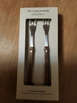 Nos SET/2 Williams Sonoma Seafood Forks Stainless Steel With Walnut Handles. Fixed Price $11.50.