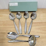 Vintage Stainless Steel Hostess Set Simple Basic Classic Quality 6 Piece. Fixed Price $27.95.