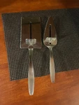 Fuller Cake And Pie Servers W/ Slide Mechanism! Vintage!. Fixed Price $12.00.