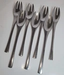 Dansk Odin Stainless Flatware Germany 7 Dinner Forks. Fixed Price $85.00.