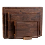Cutting Set Walnut Wood End Grain Double Sided With Handle Thetchry. Fixed Price $124.99.