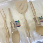 Ekco Kitchen Utensil Set Almond New Vintage 1986 Nylon 4PC Nostalgic Mcm. Fixed Price $23.99.