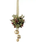 New Ganz Kissing Krystal's 5" Jingle Bell Door Decor Ball Christmas. Fixed Price $9.74.