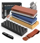 Kitchen Knife Sharpening Stone Set, Sharpeners With Premium 4 Side Grits. Fixed Price $17.99.