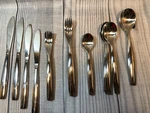 Ginkgo International Charlie 21-PIECE Stainless Steel Flatware Mirror 18/10 Guc. Fixed Price $41.75.