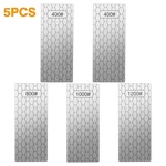 5PCS Diamond Sharpening Stones Set Honeycomb 200-1200 Grit Knife Sharpener Plate. Fixed Price $49.99.