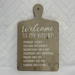 Southern Shabby Chic Decor Wood Cutting Board Welcome To My Kitchen. Fixed Price $19.99.