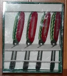 Watermelon Knives Spreaders Stainless Steel Set Of 4 Boston Warehouse. Fixed Price $10.00.