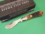 Rough Ryder RR1727 Cotton Sampler Brown Stag Bone Pocket Knife 4 1/8" Closed New. Fixed Price $22.80.