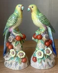 Beautiful Vintage Andrea Sadek Parrot Figurines Matched Set 9.5. Fixed Price $175.00.