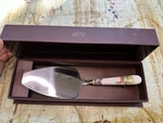 Spode Woodland 10"CAKE Slice/ Server. Deer Motif, Steel W/ Porcelain Handle New. Fixed Price $18.00.