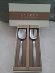 Lauren Ralph Watchband Design Salad Servers Set Of 2 New. Fixed Price $42.50.
