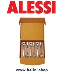 Alessi MMI01CUSET Of 6 18/10 Steel Ice Cream Spoons. Fixed Price $69.50.