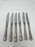 6 Wallace Maytime (1944) Silverplate Harmony House 1/8" Knives. Fixed Price $19.95.