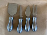 Pack Of 4 Cheese Knives - Ideal For Cutting Serving, Durable Stainless Steel Set. Fixed Price $15.15.