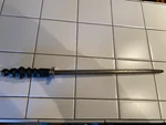 Vtg Japan Steel Sharpening Rod 11.75 Hunting Cutlery Kitchen Knife Stone. Fixed Price $19.95.