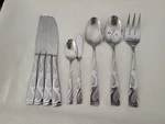 Oneida Tuscany 9 Piece Serving Set Slotted Solid Spoons Fork Butter Knife. Fixed Price $29.99.