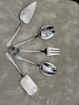 Lenox Holiday Stainless Steel Serving Set - Pie Server, Spoon, Fork, Spatula. Fixed Price $25.00.
